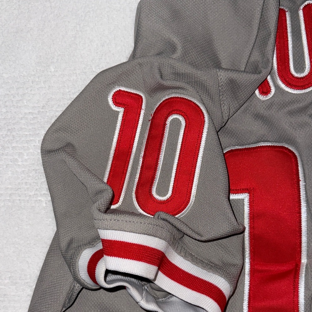 Majestic Phillies Gray and Red Jersey - Picture 5 of 5